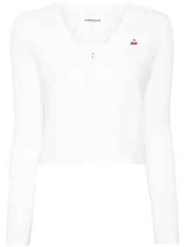 CHOCOOLATE комплект из топа и кардигана с вышивкой, белый