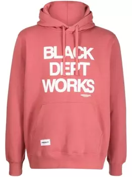 Chocoolate slogan-print cotton-blend hoodie, красный