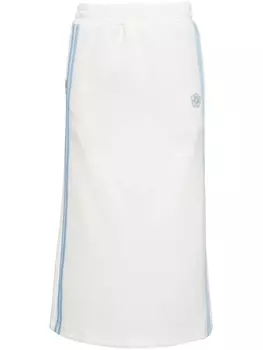 Chocoolate спортивная юбка с цветочной аппликацией, белый