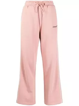 Chocoolate спортивные брюки с вышитым логотипом, розовый