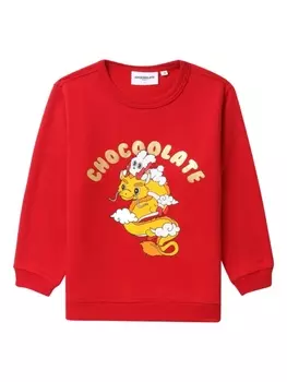 Chocoolate толстовка с графичным принтом, красный