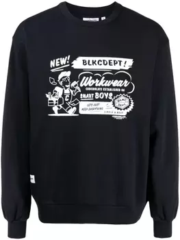 Chocoolate толстовка с текстовым принтом, синий