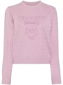 CHOCOOLATE вышитый джемпер, фиолетовый