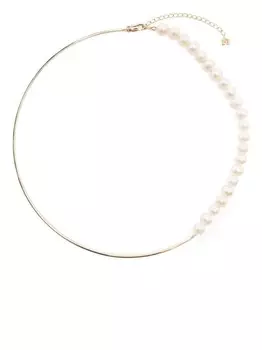 Чокер из желтого золота с жемчугом Mateo, золотой