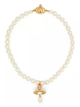 Чокер One Row Pearl Drop Vivienne Westwood, золотой