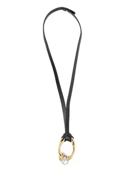 Чокер с подвеской Jil Sander, черный