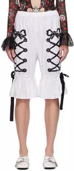 Chopova Lowena Белые шорты со шнуровкой