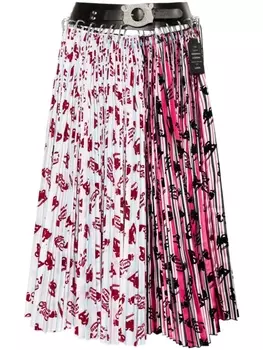 Chopova Lowena плиссированная юбка миди Daydream, черный