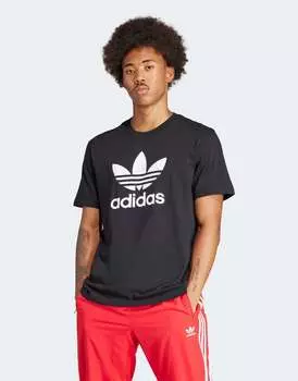 Чёрная футболка adidas Adicolor Trefoil adidas Originals