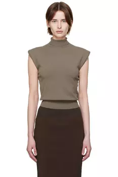 Чёрная водолазка Hollywood SL Rick Owens, цвет dust