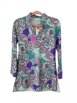 Chris Туника Топ в Пейсли Макси Seamist JUDE CONNALLY, цвет paisley maxi seamist