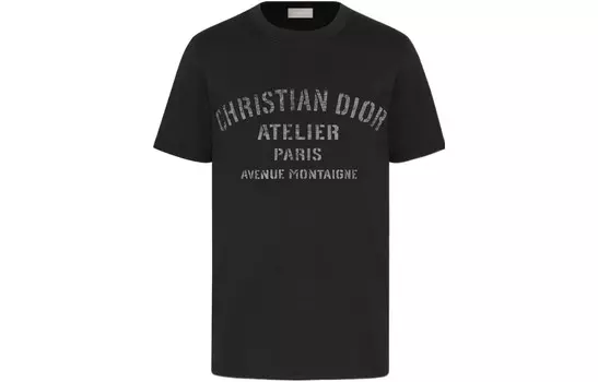CHRISTIAN ATELIER Футболка мужская черная Dior, черный