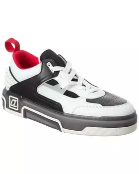 Christian Louboutin Astroloubi Кроссовки из кожи и сетки, белый