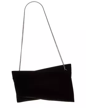Christian Louboutin Бархатный клатч Loubitwist, черный