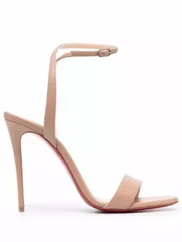 Christian Louboutin босоножки Loubigirl 100, нейтральный цвет