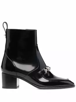 Christian Louboutin ботильоны Mayerswing с цепочным декором, черный