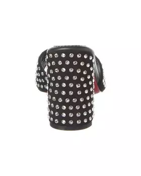 Christian Louboutin Jane Strass 85 Замшевые мюли, черный