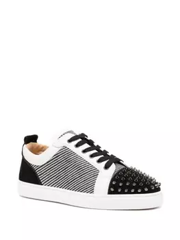 Christian Louboutin кеды Louis с заклепками, черный
