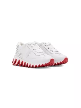Christian Louboutin Kids кроссовки Mini Shark, белый