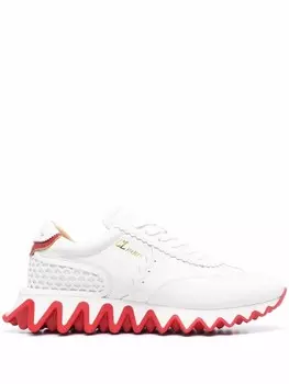 Christian Louboutin кроссовки на рифленой подошве, белый