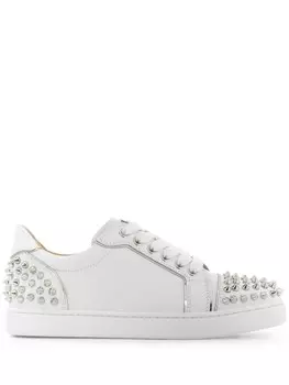 Christian Louboutin кроссовки Vieira с заклепками, белый