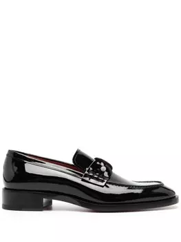 Christian Louboutin лакированные лоферы Chambelimoc, черный