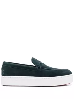 Christian Louboutin лоферы на платформе, синий