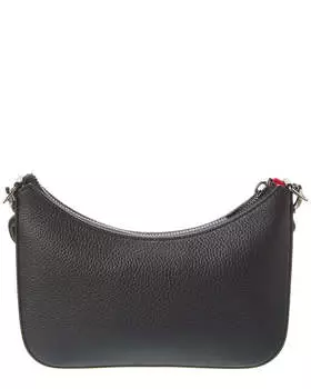 Christian Louboutin Loubila Миниатюрная кожаная сумка через плечо с цепочкой, черный