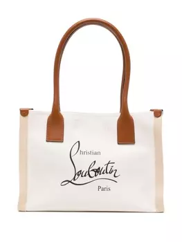 Christian Louboutin маленькая сумка-тоут Nastroloubi E/W, серый