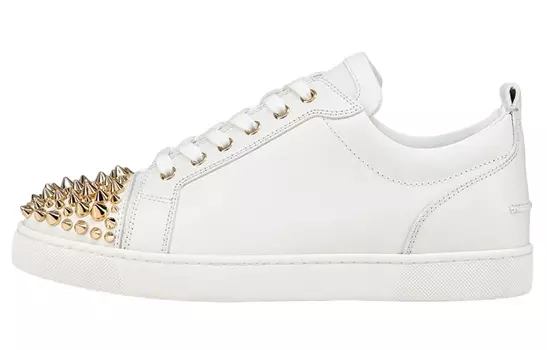 Кроссовки Christian Louboutin Skateboarding Men, белый/золотой