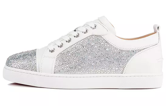 Кроссовки Christian Louboutin Skateboarding Female, белый/серебристый