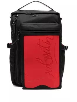 Christian Louboutin рюкзак Loubideal с тисненым логотипом, черный