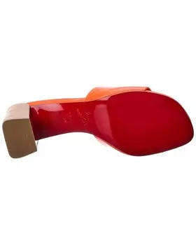 Christian Louboutin So CL 55 Кожаные мюли, оранжевый