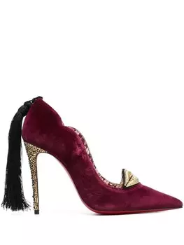 Christian Louboutin туфли с кисточками, красный