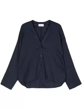 Christian Wijnants рубашка Tanza с V-образным вырезом, синий