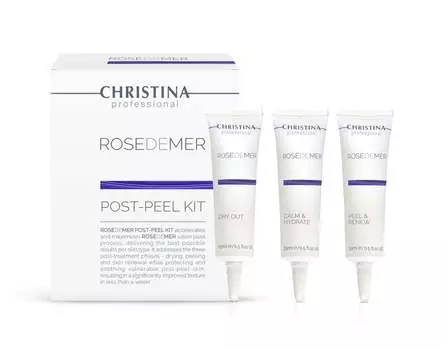 Christina Rose De Mer Post-Peel Kit Набор для ухода за кожей после пилинга, 3 шт.
