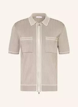 Christophe трикотажная рубашка узкого кроя Reiss, бежевый