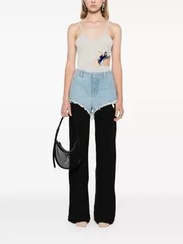 Christopher Esber декорированный топ без рукавов, серый