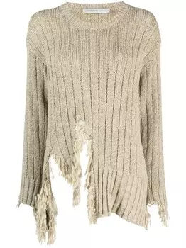 Christopher Esber джемпер Relica с эффектом потертости, зеленый