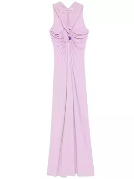 Christopher Esber платье макси Helix, розовый