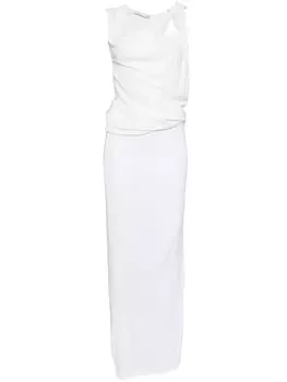 Christopher Esber платье Ravelled Jersey, белый