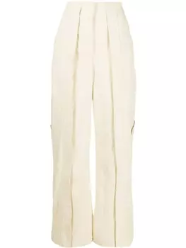 Christopher Esber прямые брюки Cocosolo, нейтральный цвет