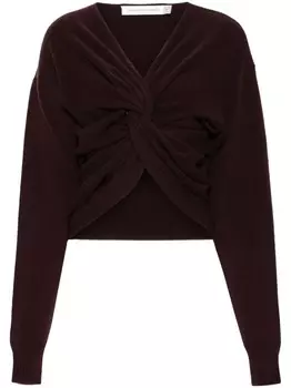 Christopher Esber распущенный свитер, красный