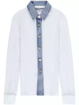 Christopher Esber рубашка Tab Ghost, синий