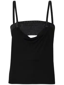 Christopher Esber топ-бюстье Draped Duo, черный