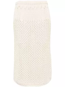 Christopher Esber юбка Fractus, серый