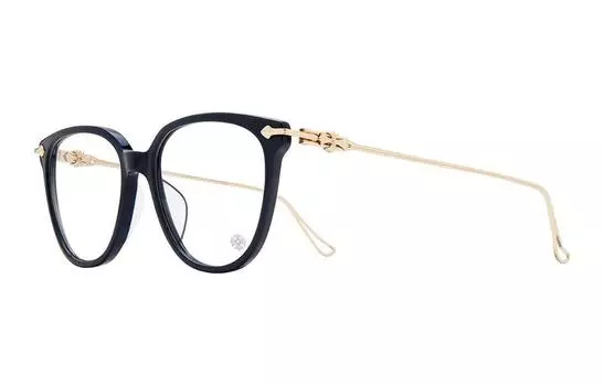 Chrome Hearts Оправа для очков унисекс темно-синяя золотая