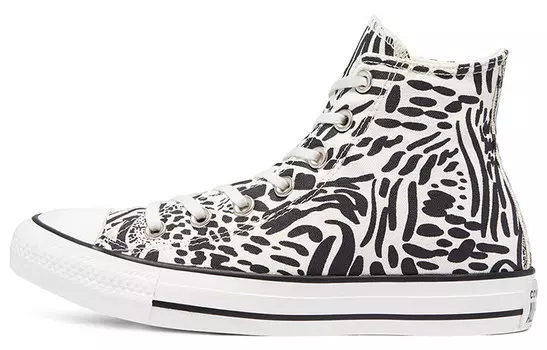 Chuck Taylor All Star Canvas Shoes унисекс высокие черные/белые Converse