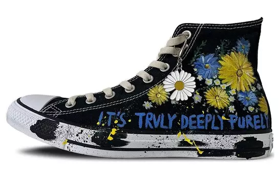 Chuck Taylor All Star Canvas Shoes Unisex High-top Yellow/blue/white Converse