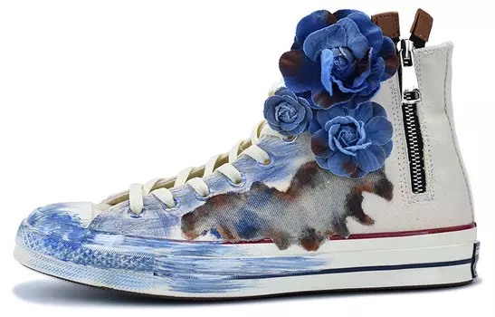 Chuck Taylor All Star Canvas Shoes Unisex High-top Небесно-голубой/кремовый Converse